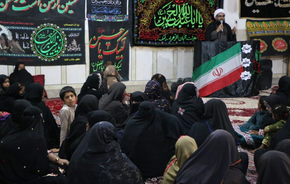 ایستادگی بانوان راسک با الگوی زینبی