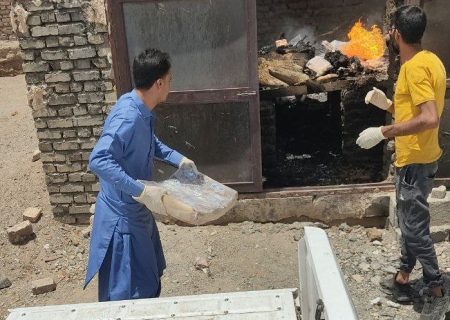 معدوم‌سازی بیش از ۸۰۰ کیلوگرم فرآورده خام دامی غیرقابل مصرف در زاهدان