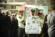 شهید رامین صادقی در گلزار شهدای زاهدان تشییع شد