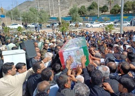 تشییع پیکر مطهر سردار شهید «ابراهیم فضیلتی» در زاهدان