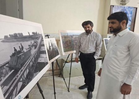 برپایی نمایشگاه عکس دفاع مقدس در زاهدان