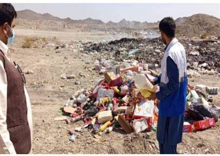 معدوم‌سازی ۶ هزار کیلوگرم موادغذایی فاسد در سیب و سوران