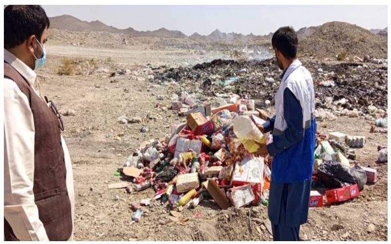 معدوم‌سازی ۶ هزار کیلوگرم موادغذایی فاسد در سیب و سوران