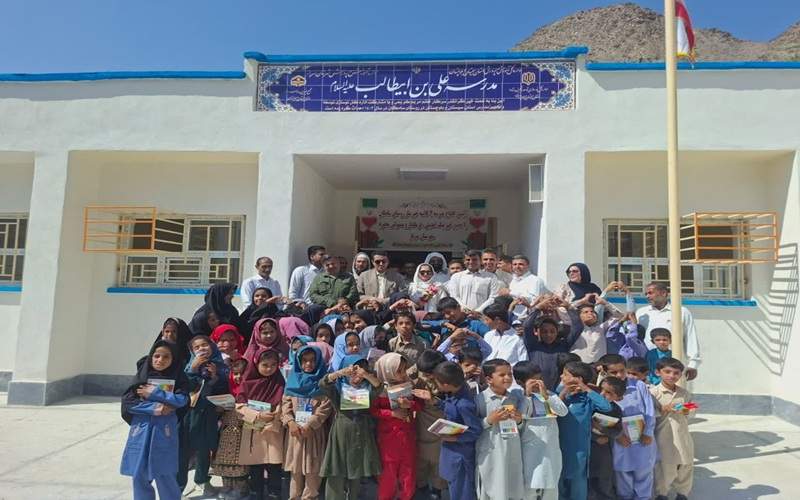 افتتاح مدرسه ۴ کلاسه در روستای سامگان سرباز