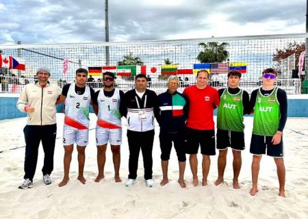 شکست تیم «ب» والیبال ساحلی ایران مقابل اتریش
