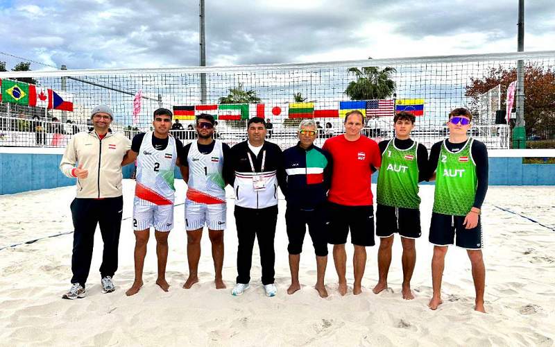 شکست تیم «ب» والیبال ساحلی ایران مقابل اتریش