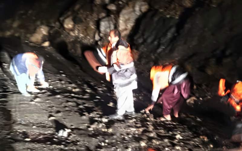 امدادرسانی و ریزش‌برداری در محورهای فنوج