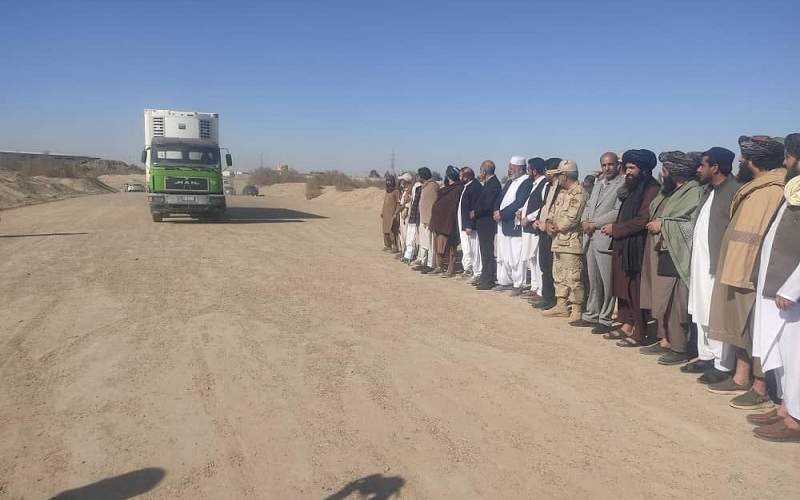 بهرهبرداری مسیر ترانزیتی جدید در مرز میلک هیرمند