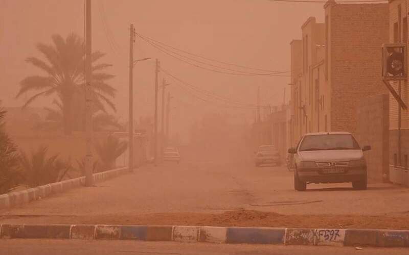 طوفان با سرعت ۱۰۱ کیلومتر نصرت آباد را درنوردید