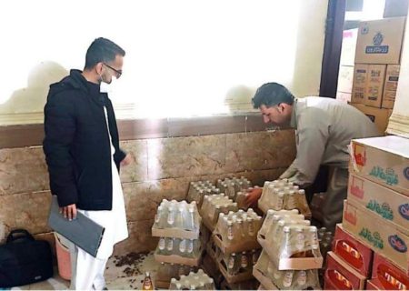 جمع‌آوری ۱۴۵ کیلوگرم نوشیدنی غیرمجاز در سراوان