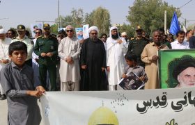 حضور پرشور مردم در راهپیمایی قدس