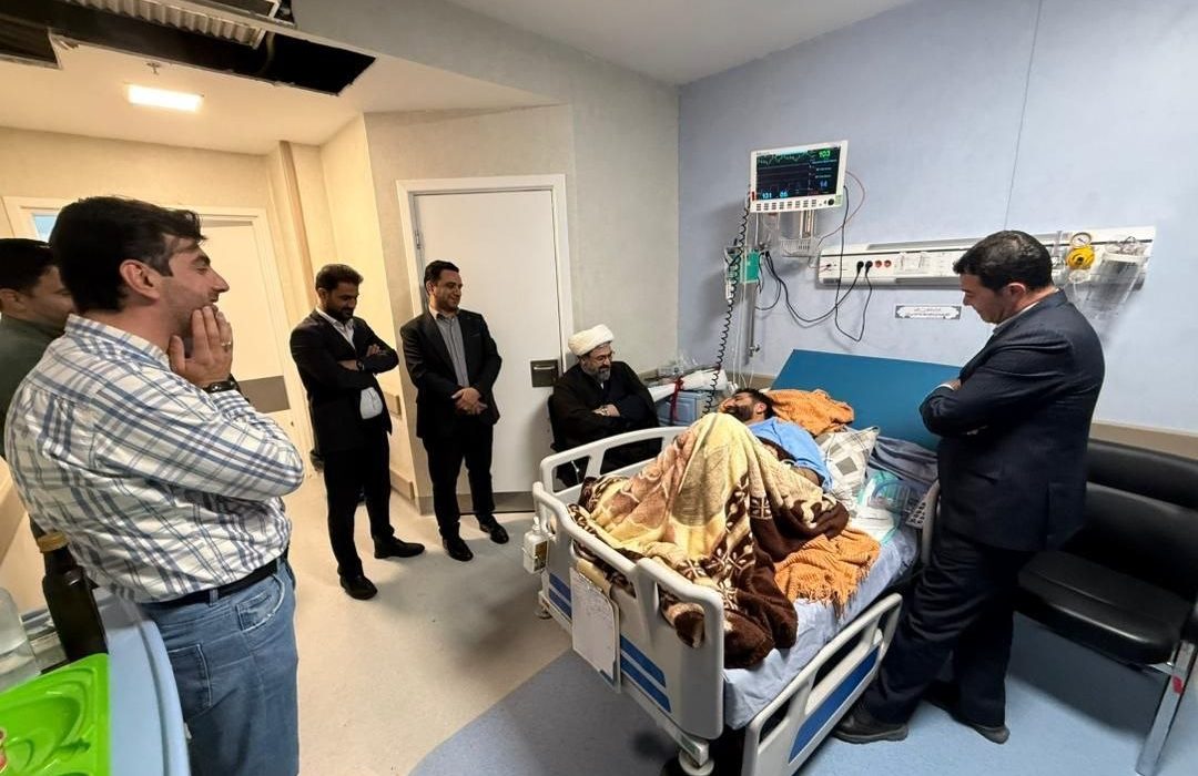 حضور مسئولان قضایی استان در کنار بالین فرمانده ولایتمدار