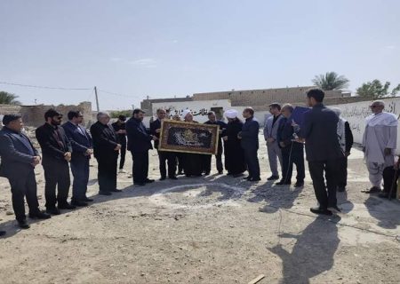 کلنگ‌زنی مدرسه ۶ کلاسه «شجره طیبه» در بنجار