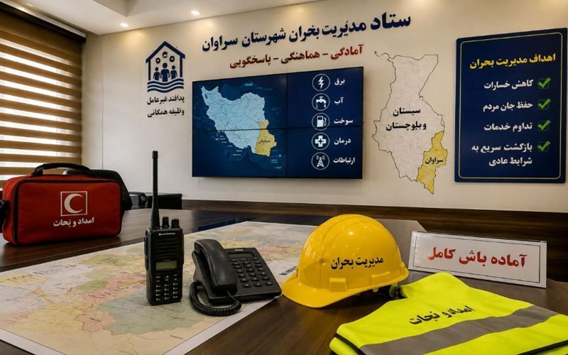 آمادگی کامل دستگاهها برای مدیریت بحران