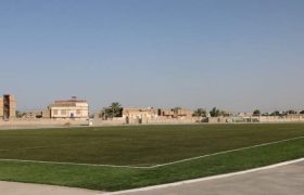 زمین چمن مصنوعی استادیوم بخشان به بهره‌برداری رسید