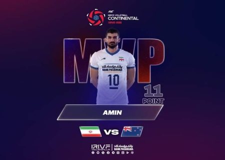 اسماعیل‌نژاد امتیازآورترین بازیکن والیبال ایران مقابل نیوزیلند