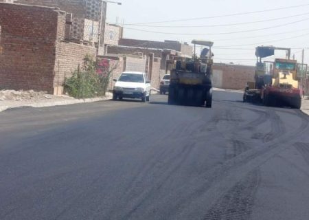 اجرای نهضت آسفالت و زیباسازی معابر خاش