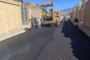 نهضت آسفالت خاش با سرعت ادامه دارد