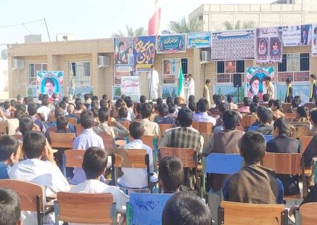دانش‌آموزان مهرستان آرمان شهیدان را پاس داشتند